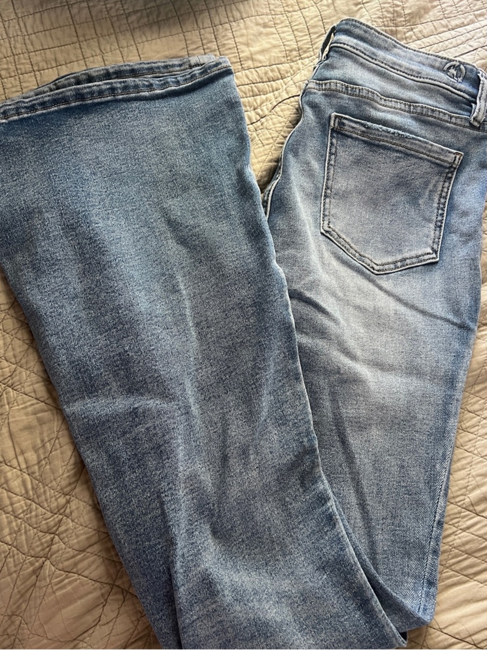 Light Blue Wide Leg Women's Jeans - Classic Flare